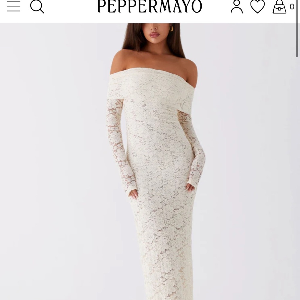 Peppermayo Yours Always Lace Maxi Dress